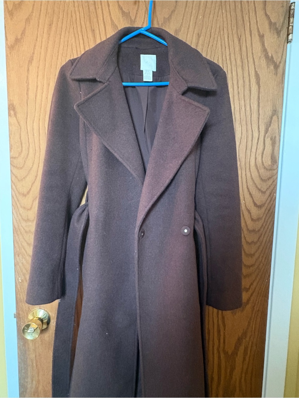 H&M Long Brown Trench Coat